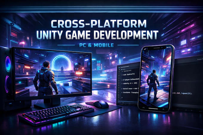 create high quality unity game development for android ios PC