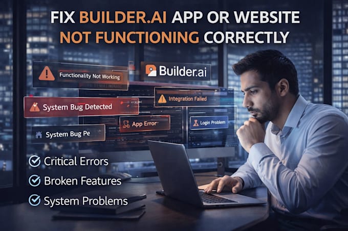 fix builder ai app or website not functioning correctly