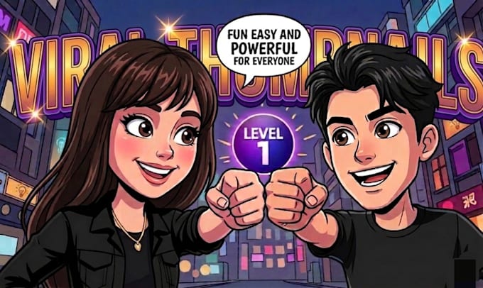 draw kids cartoon character illustration and thumbnails