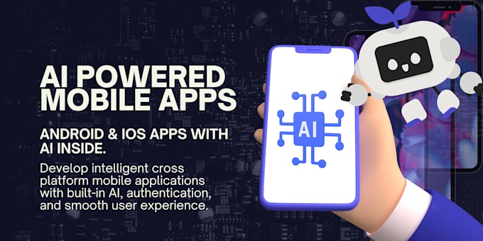 Develop an ai powered mobile app using flutter, react native, or native ...
