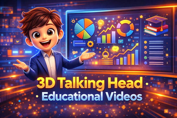 create 3d talking objects video, talking head and educational video ai avatar