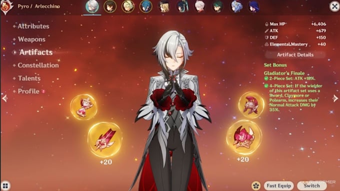 build your genshin impact character