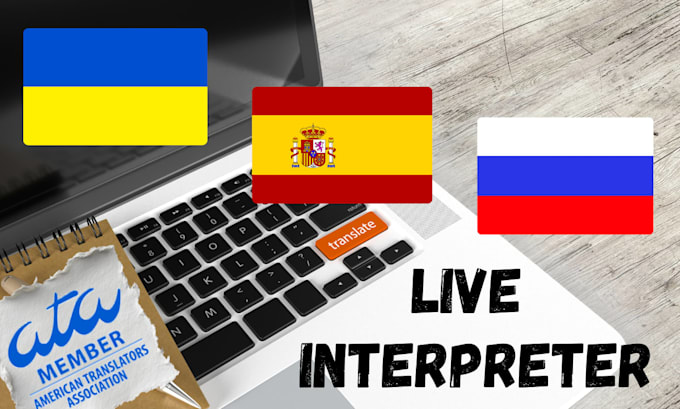 do live interpretation in sp, en, ru, ua