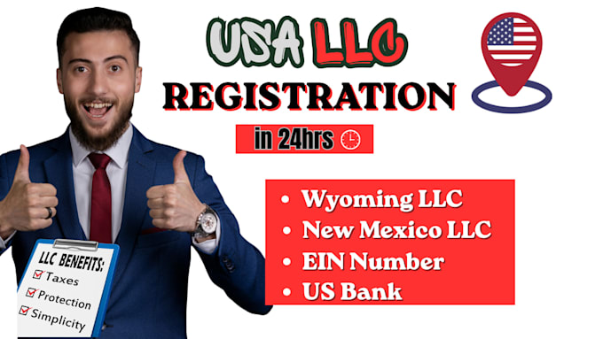 register your USA llc in wyoming, USA llc registration, llc formation in USA ein