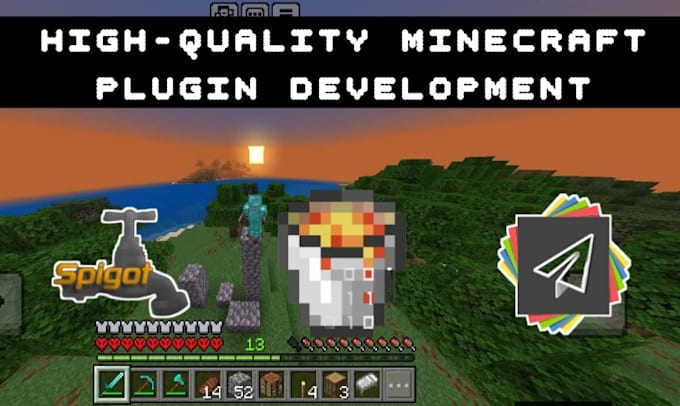 create, develop high quality minecraft plugin for paper mc, spigot, smp server