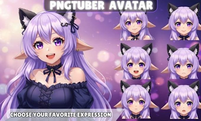 make a custom pngtuber character avatar for streaming and vtuber content