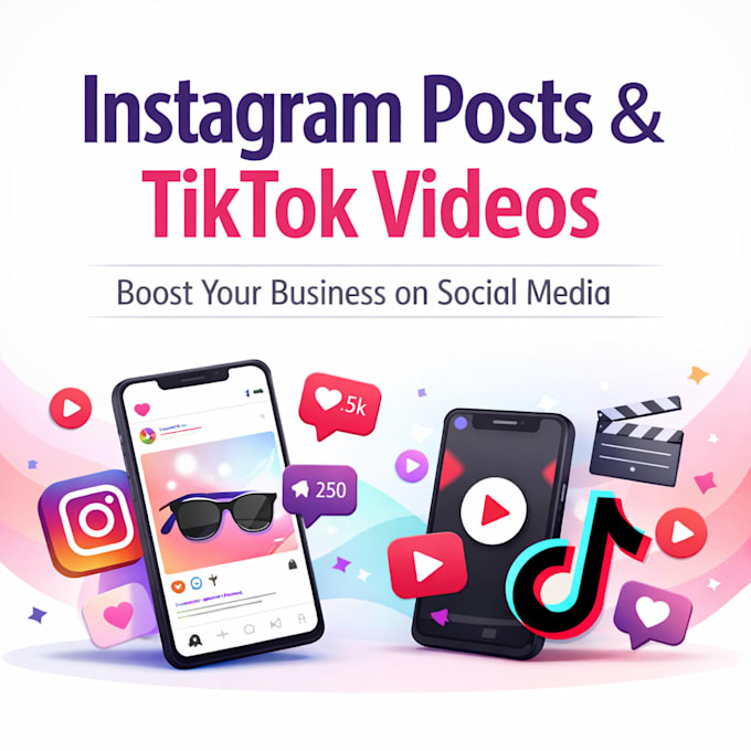 create instagram posts and tiktok videos
