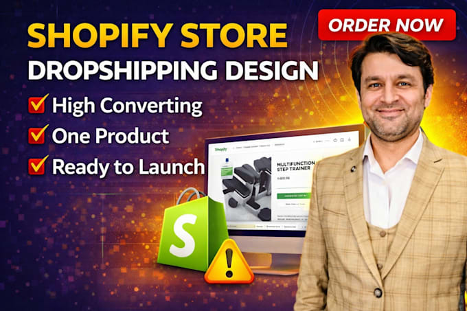 build shopify dropshipping store or one product store design