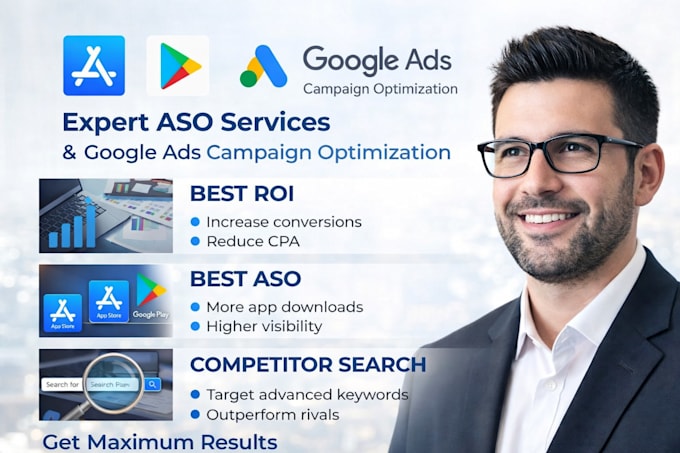 do aso expert services and optimize google ads campaigns for app and game