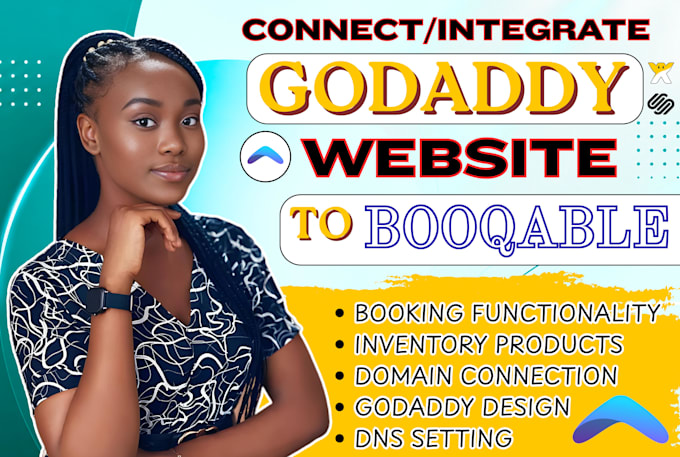 connect godaddy domain to booqable and integrate your booking rental website