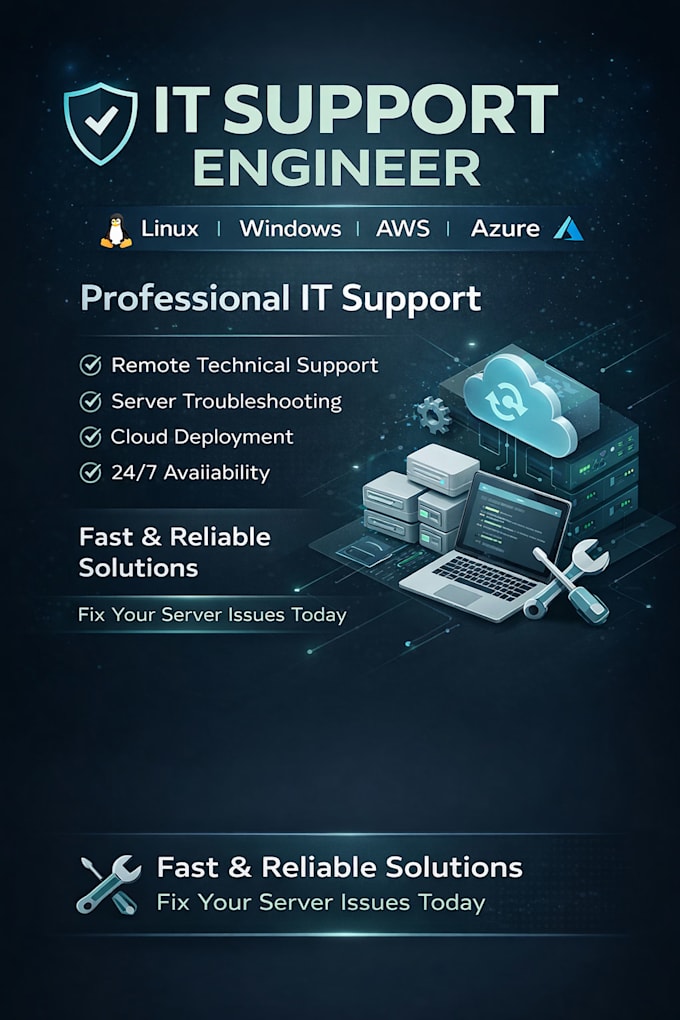provide remote IT support and fix linux or windows server issues
