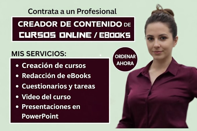 contenido de curso online tipo masterclass creacion de ebook