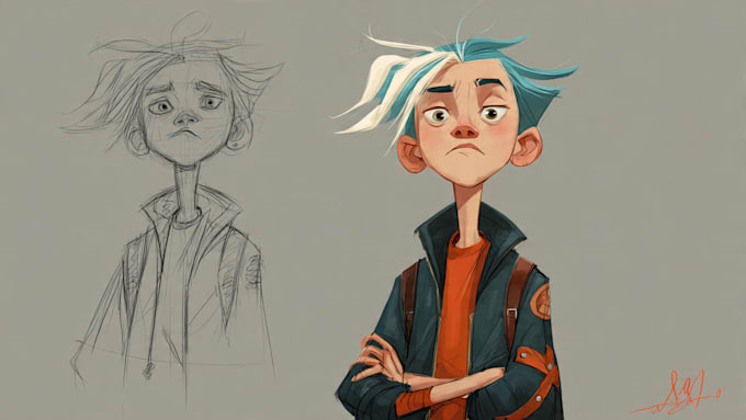 Draw your original character design by Seairacdonald | Fiverr