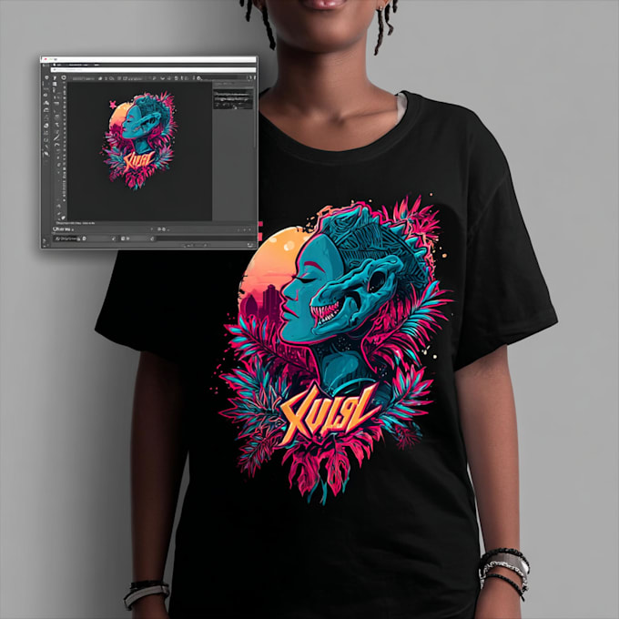 do custom typography tshirt design