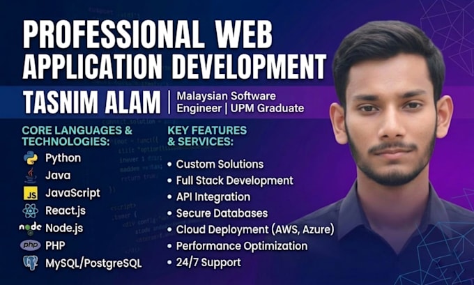 build full stack web applications using PHP and python flask