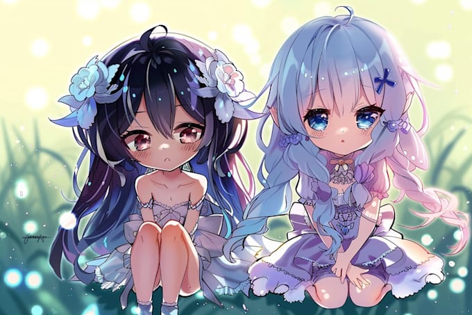 draw cute chibi anime art