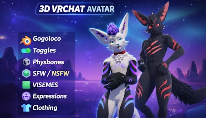 edit fix rig convert optimized upload vr chat avatar furry vrchat vtuber avatar