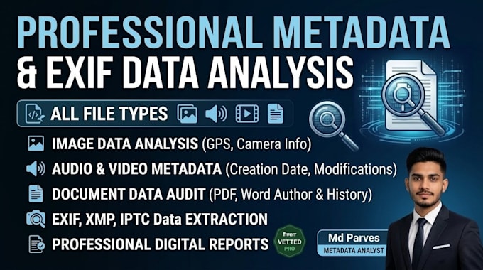 extract and analyze metadata and exif data for any file