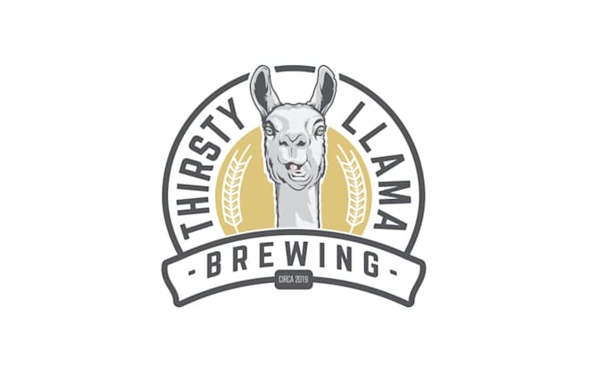 design thirsty llama brewing logo