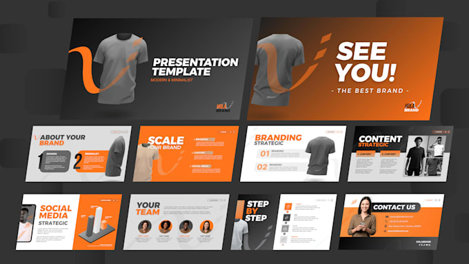 design a clean and professional canva presentation template