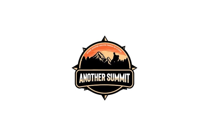 design veteran outdoor hiking program logo