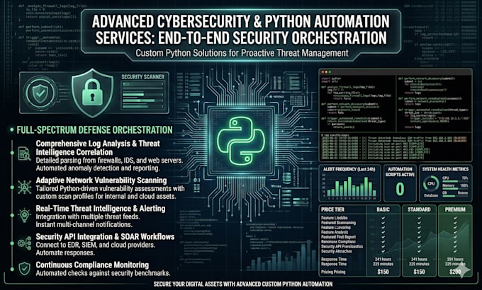 write custom python scripts for cybersecurity and automation