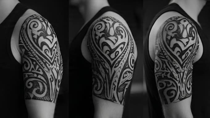 create custom and detailed tribal tattoo design