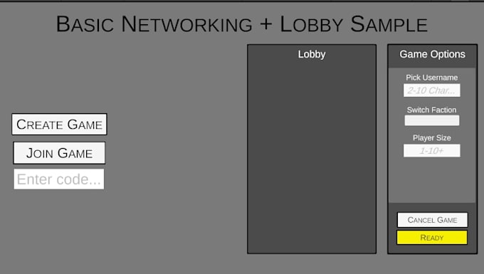 integrate multiplayer and lobby system into your unity game