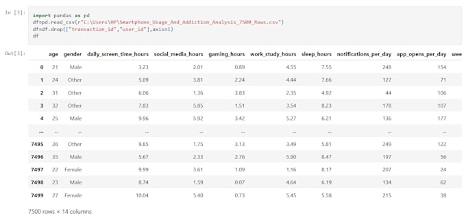 do data analysis and ml engineering