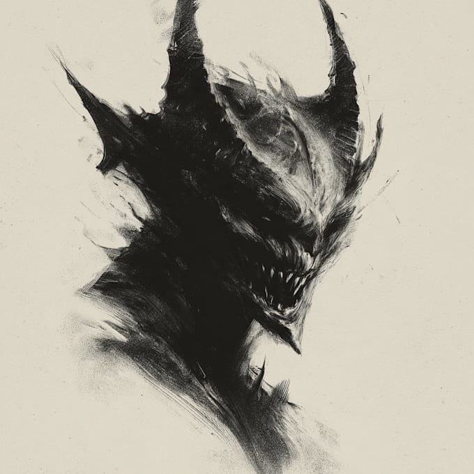 create dark, horror, monsters, creature, or illustrations