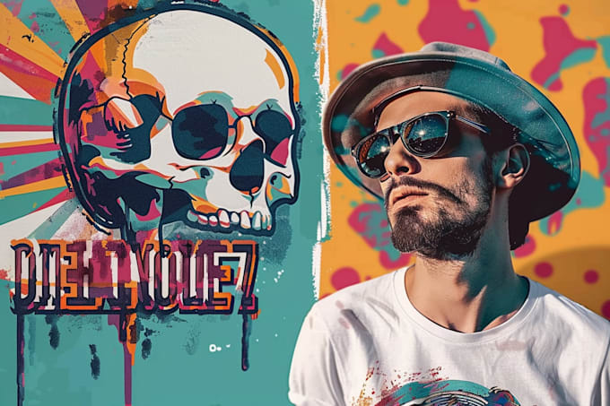 create unique vintage retro tshirt design