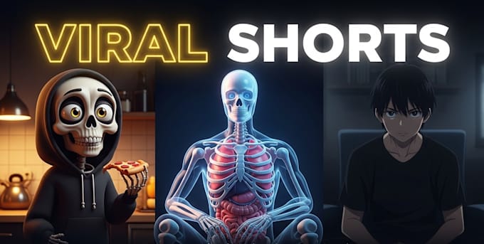 create viral animated youtube shorts