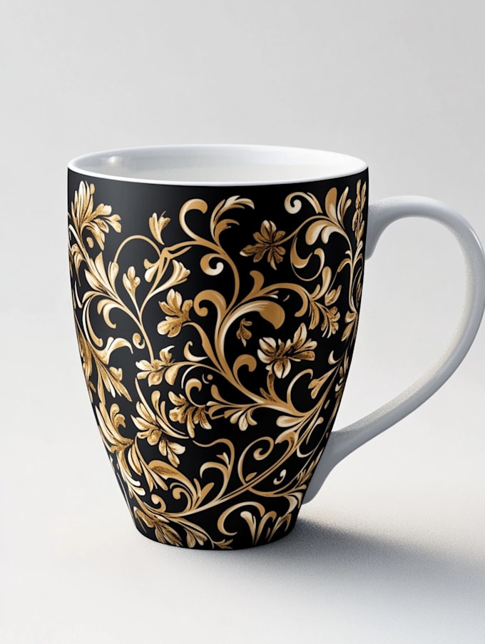 draw coffee mug design, custom mug design