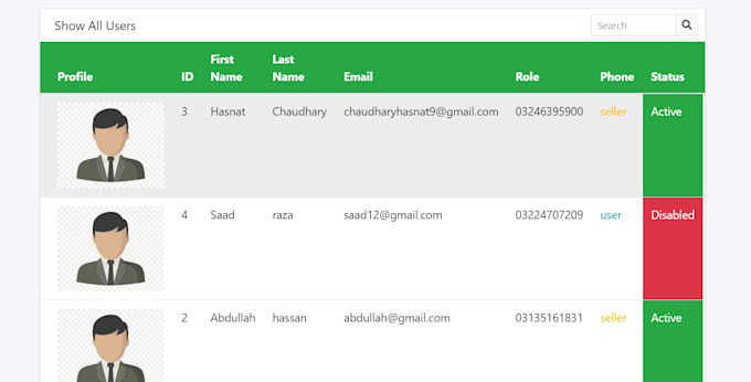 develop webiste for you with both front end and backend