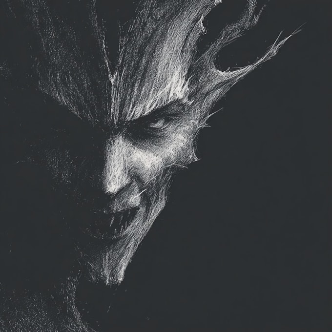 make fantasy horror character and monster art