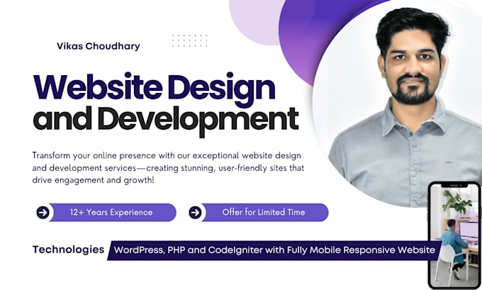 design and develop a dynamic responsive website