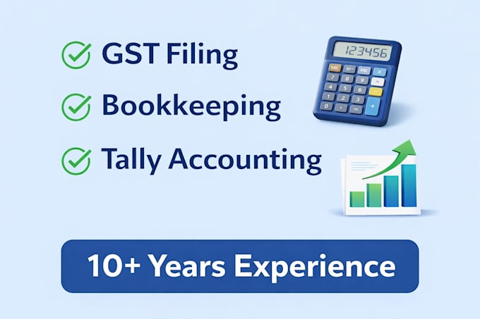 do gst return filing, bookkeeping and tally accounting