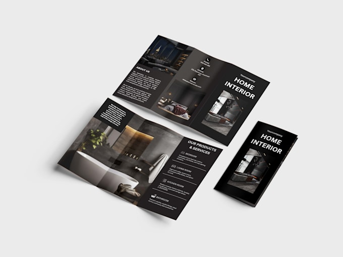 professionally create high quality brochure, bifold, trifold and quad fold