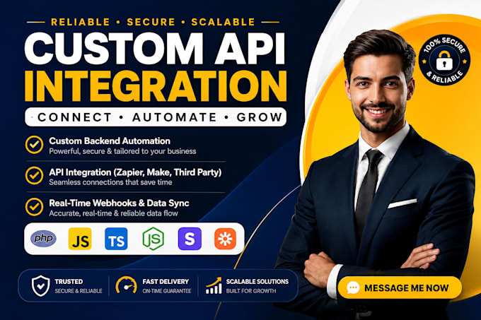 do api integration stripe API wordpress api, PHP API, firebase, supabase backend