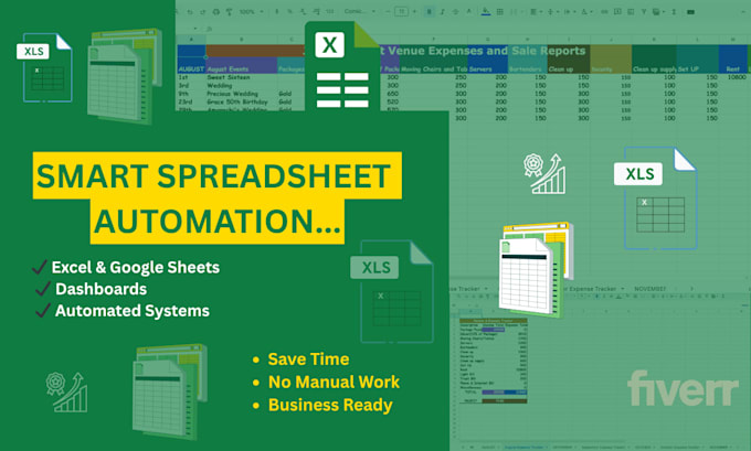 build smart custom excel and google sheets automation