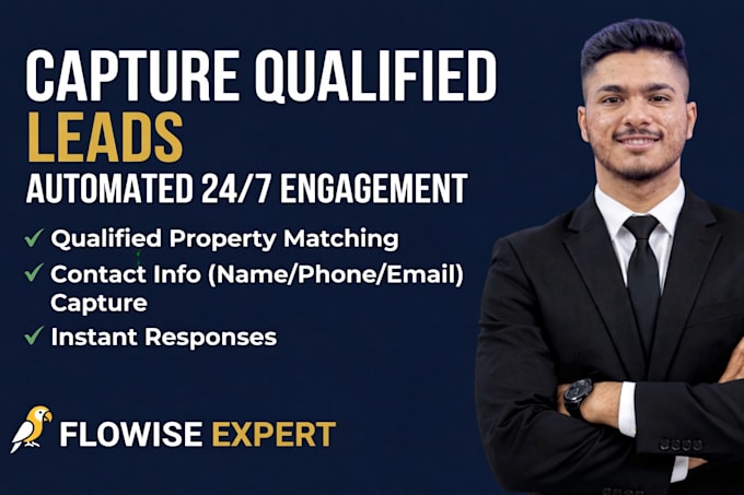 Build a real estate ai lead capture chatbot by Abhirup_android | Fiverr