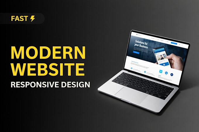 design fast responsive website using HTML CSS for startups and portfolio