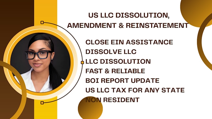 do US llc dissolution, llc amendment, llc reinstatement, dissolve llc close ein
