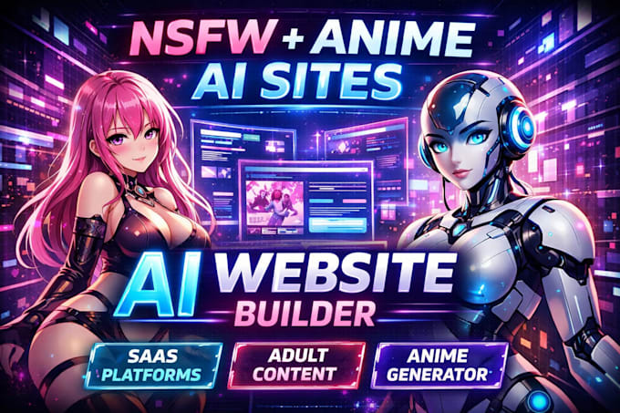 develop a full ai powered nsfw, ai saas website, and ai anime app