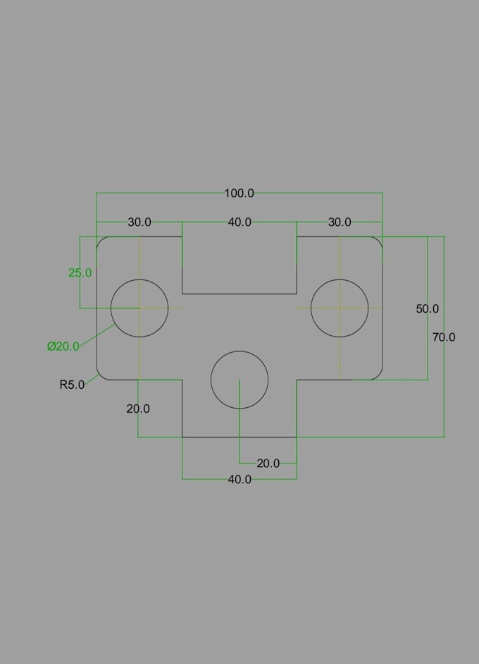design 2d auto cad drafting with dimensions and details