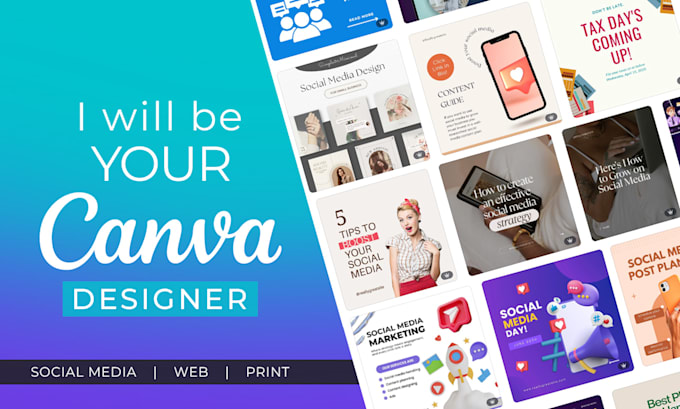 be your canva expert for social media, web, and print design