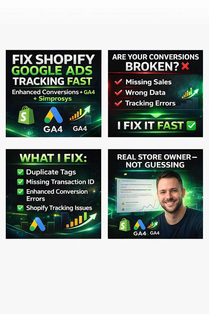 fix shopify google ads conversion tracking and enhanced conversions