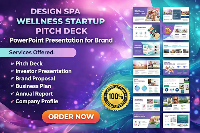 Design spa wellness startup pitch deck startup powerpoint presentation ...