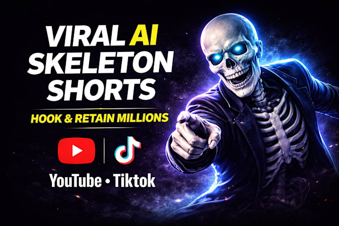 create viral ai skeleton storytelling videos