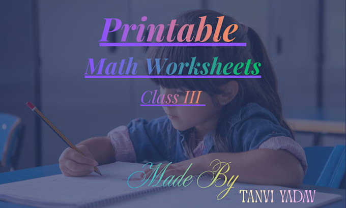 create math worksheets for kids printable PDF